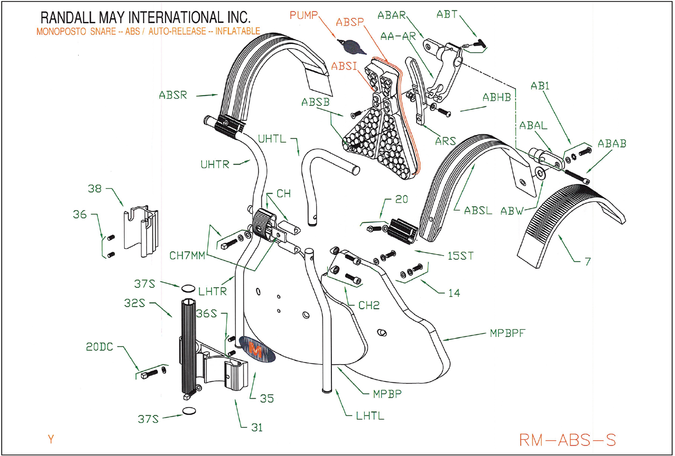 Randall May Snare Carriers & Stands Snare Carriers ABS Snare Carriers - ABS Snare Carrier - New Style schematic